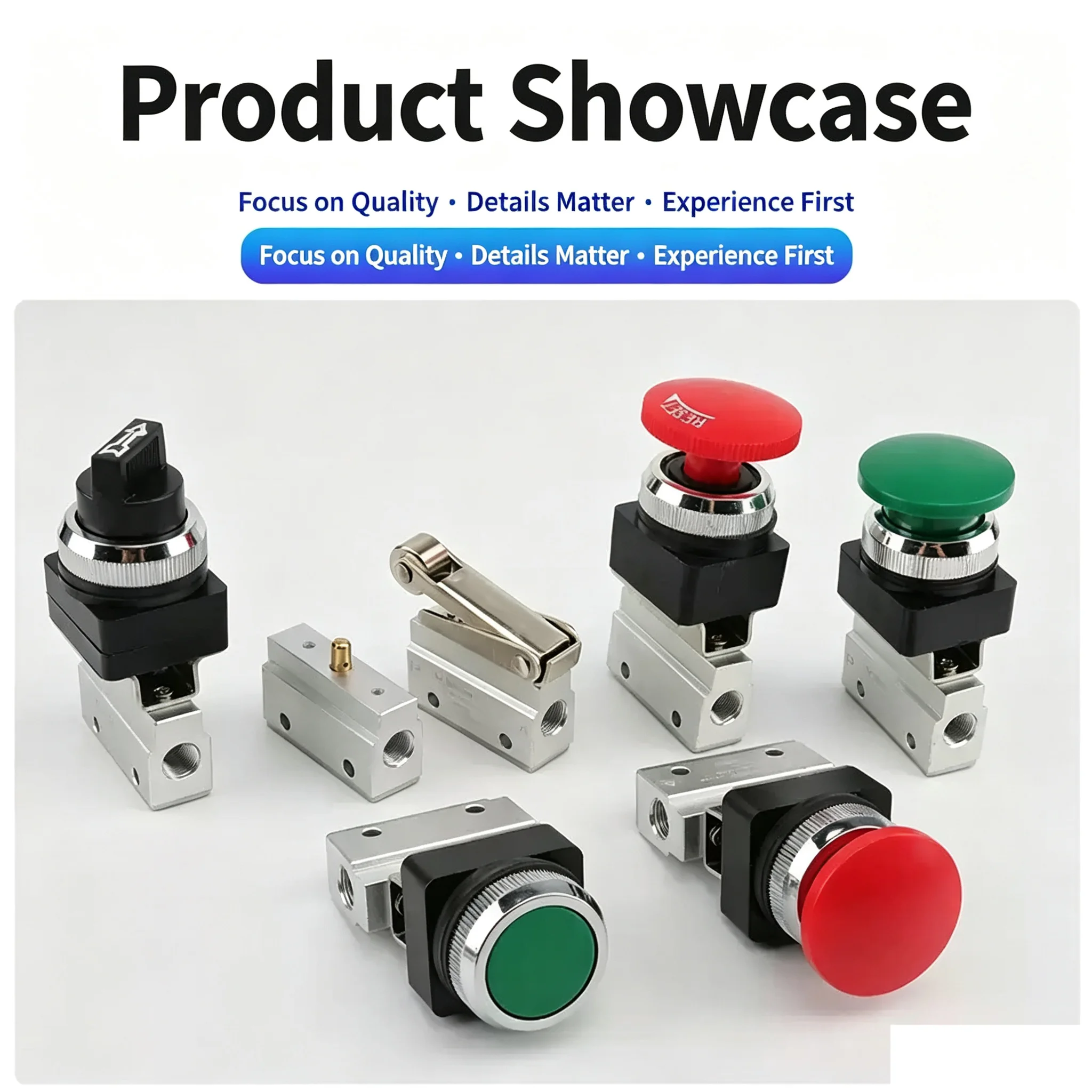 MOV‑01, MOV‑02, MOV‑03, MOV‑03A manual‑control pneumatic control valve Pneumatic 2/2‑way mechanical valve