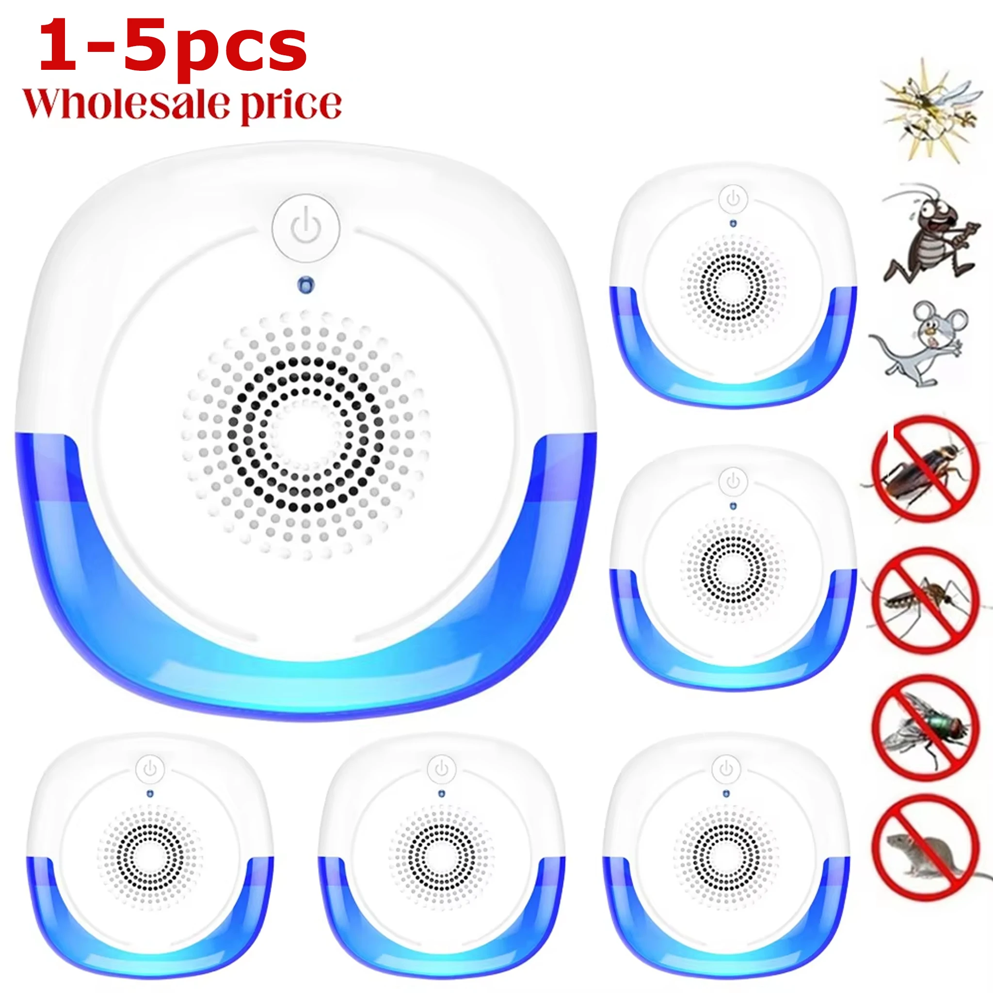 Ultrasonic Pest Repeller - Plug-in Electronic Mouse Mosquito Cockroach Insect Repellent Safe Adjustable Pest Control Essential