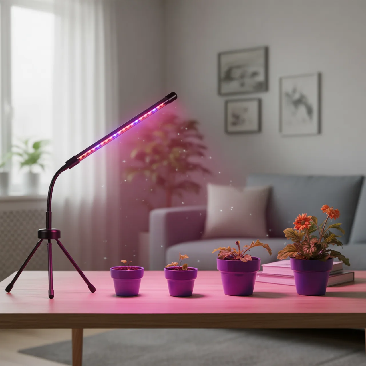 3 ألوان ترايبود نمو النبات مصباح USB توقيت التحكم 3/9/12 ساعة داخلي زهرة الشتلات النبات الإضاءة عكس الضوء Led تنمو ضوء #6