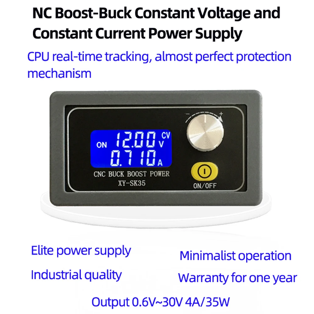 

CNC DC DC Buck Boost Converter CC CV 0.6-30V Power Module Adjustable Laboratory Regulated Step-Down Step-Up Power Supply Module