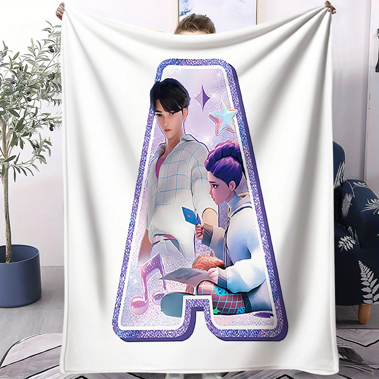 

Плед K-pop аниме — милый мультяшный плед из кораллового флиса — очень мягкий и теплый для дивана, кровати, путешествий — портативный, разных размеров