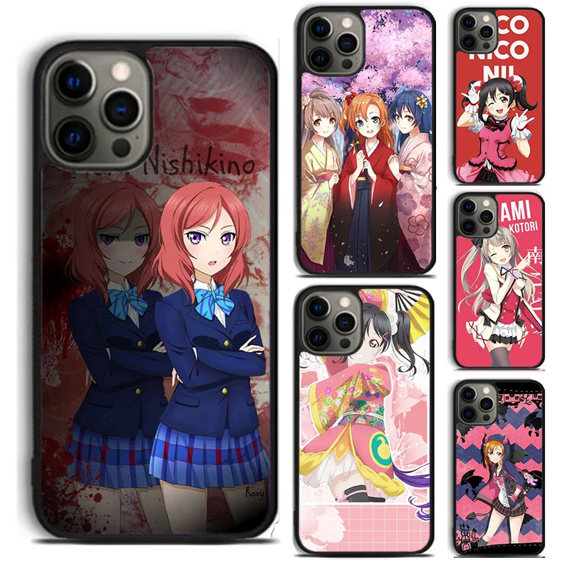 Love Live School Idol Phone Case For For iPhone 16 15 11 12 13 14 Pro Max XS XR Plus coque