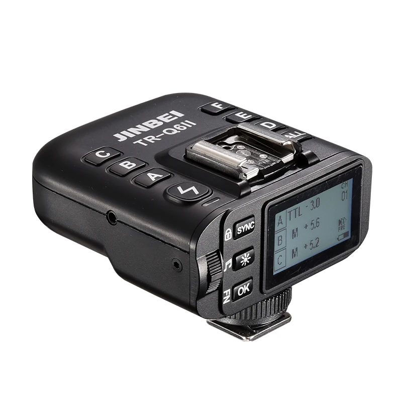 

JINBEI TR-Q6II C/N/S/F/O/P TTL Transmitter 2.4G HSS Flash Trigger Camera Flash Lights for All Camera