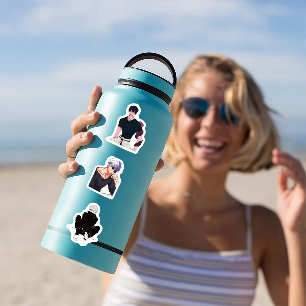 100 шт. новый стиль аниме дзюдзюцу кайсен граффити Итадори Юджи Сатору Годзё Оккотцу Юта наклейки для шлема велосипедные наклейки