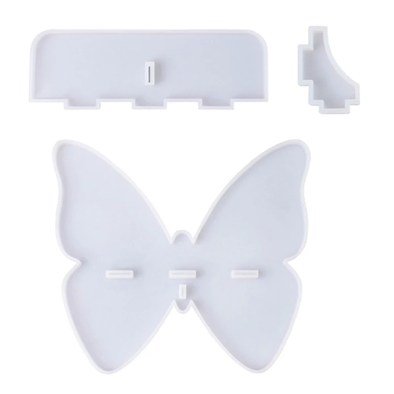 Butterfly Wall Shelf Epoxy Resin Mold Bowknot Bracket Silicone Mould DIY Crafts Home Decorations Casting Tools