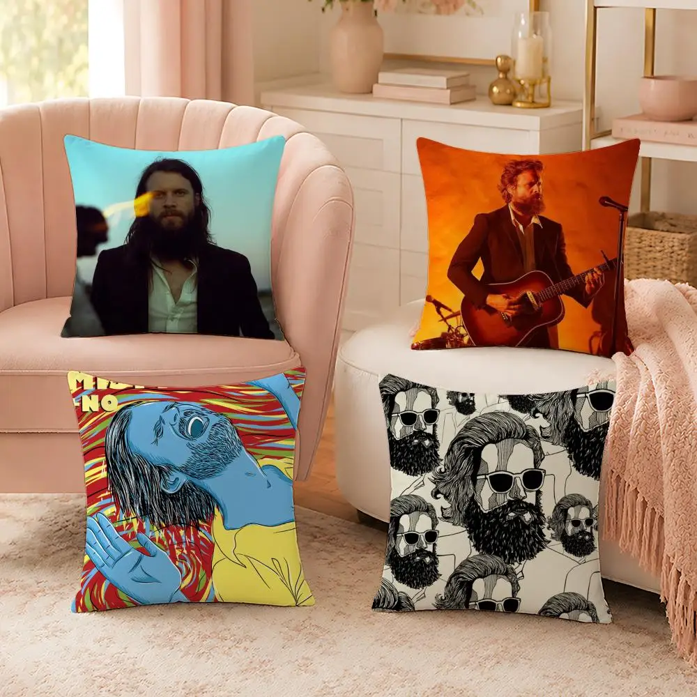 Pop Singer F-Father John MistyS Cushion Cover Soft Skin Friendly Cloud Like Comfort Pillow Cover for Sofa Bed Seat