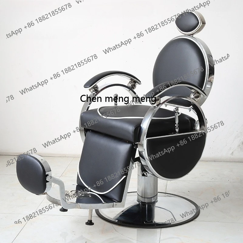 

X High-end, barber shop chair retro, hair salon special lift and cut chair