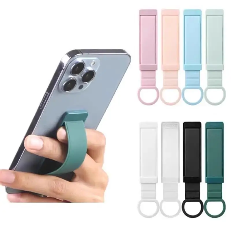 

【C】Universal Wrist Band Cell Phone Bracket Portable Finger Grip Mobile Phone Holder Sticker Socket Stand Strap