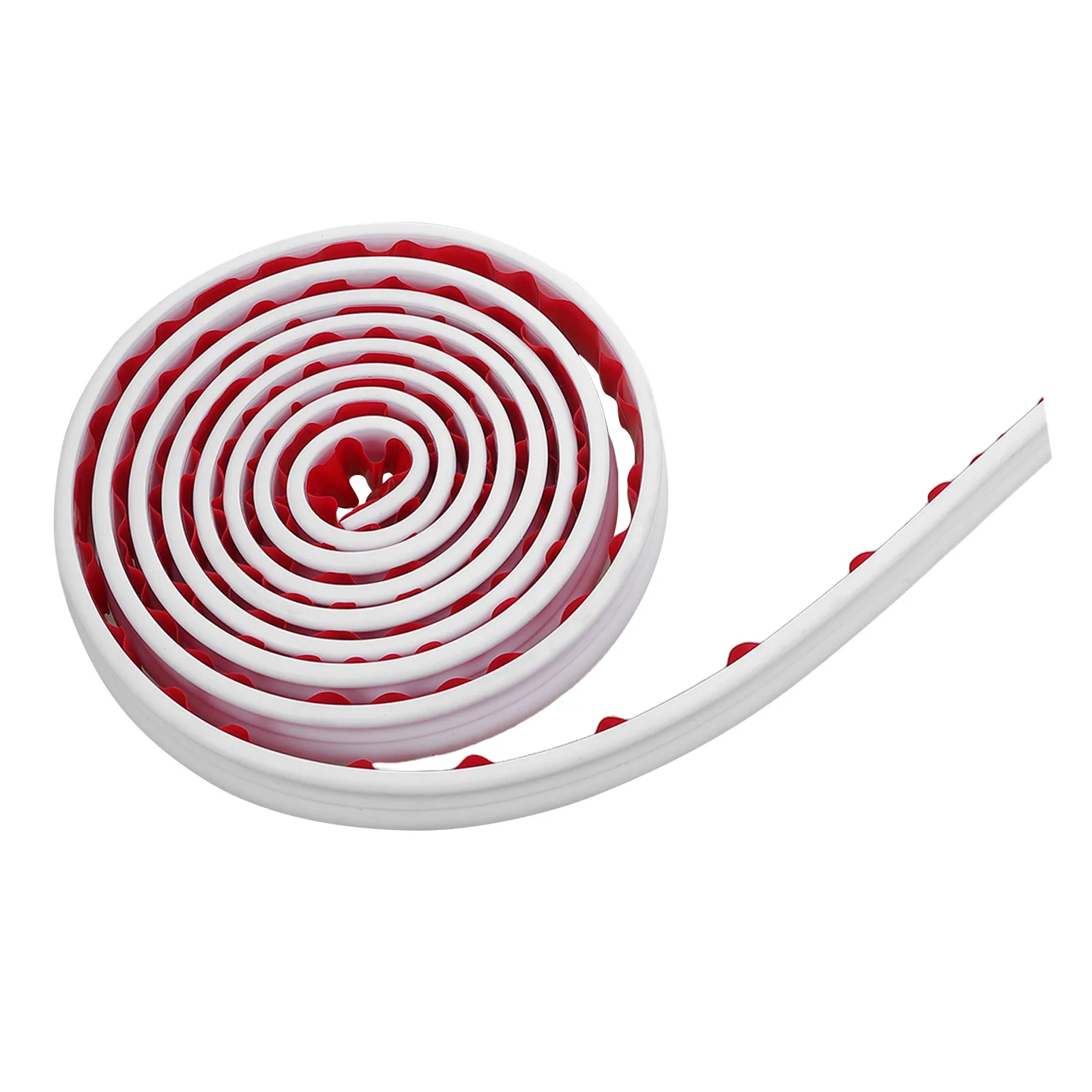 Self-Adhesive Tpe Flexible Decorative .84ft X 1.26in Peel and Stick Edge Trim White for Cabinet Countertop Furniture