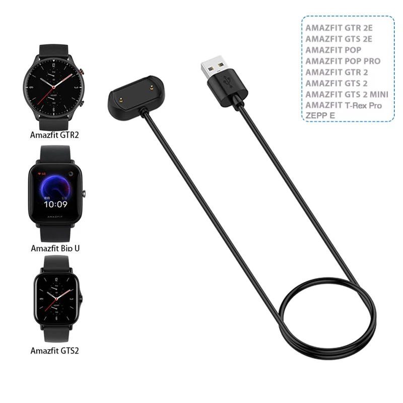 

Replacement USB Data and Dock Charger for Huami Amazfit Bip U GTS 2 mini GTS 2e GTR2 GTR 2e T-Rex pro bip 3pro GTR mini bip 5