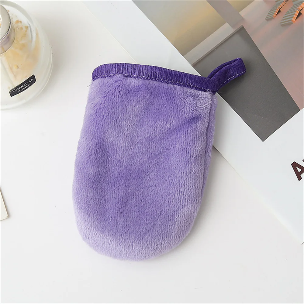 Face Deep Cleaning Pads Reusable Makeup Remover Glove Soft Microfiber Cleansing Makeup Removing Gloves Cleaning Towel Facial