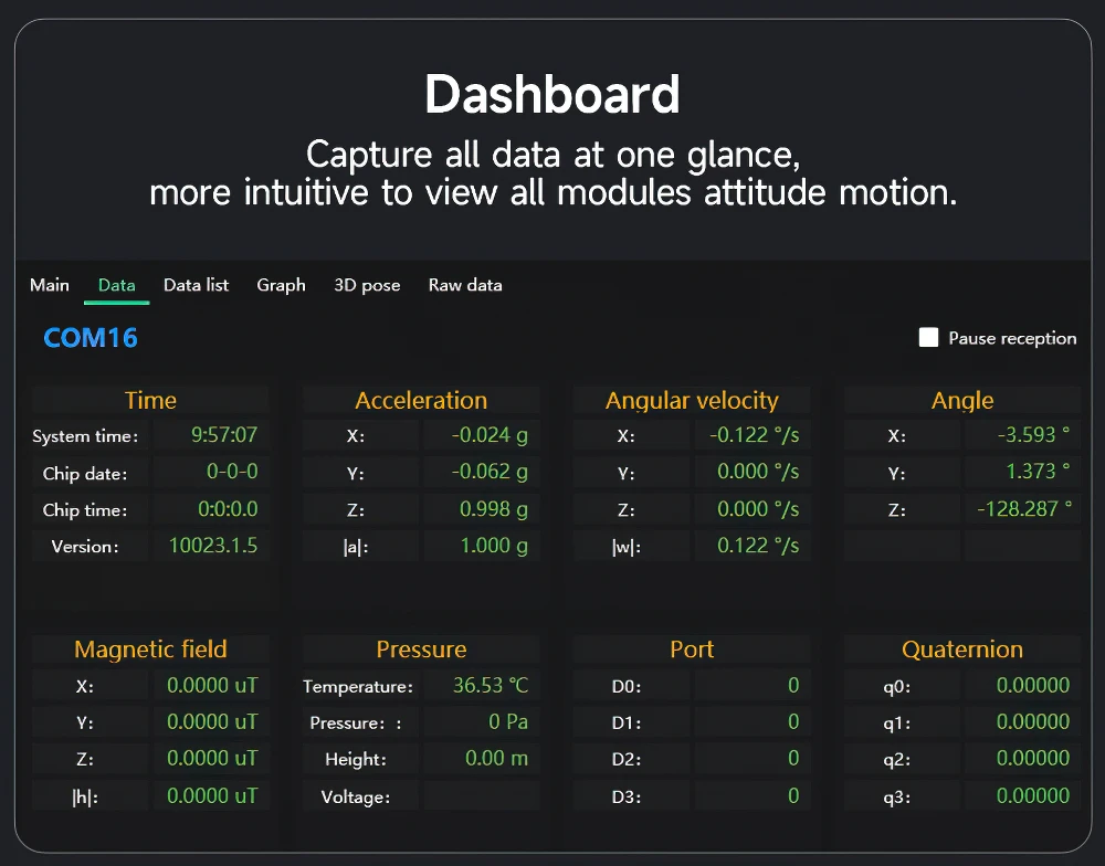 WT931 (500Hz Elektronische Kompas + Tilt Module)MPU9250 9-Axis Accelerometer Sensor + Gyro + Hoek + Magnetometer Met Kalman Filtering