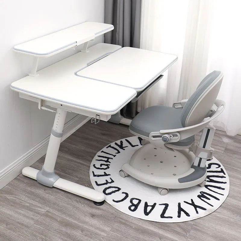 Children's Study Table Elementary School Student Desk Home Writing Table Adjustable Study Table and Chair