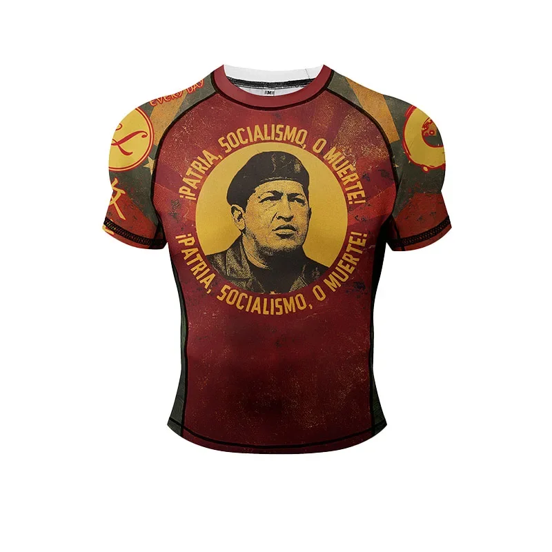 "No Taps Only Naps" Jiu-Jitsu Print Rash Guard, Schnelltrocknendes, atmungsaktives MMA-Trainings-Kompressions-Oberteil für Männer und Frauen – Detail 8