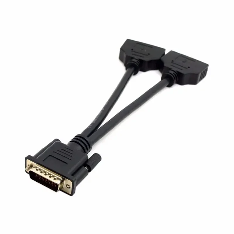 DMS-59 Male to Dual DVI 24+5 Female Splitter Extension Cable Adapter Converter Connector 20cm