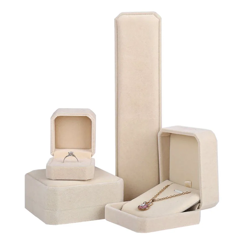 

New Ring Storage Box Engagement Wedding Rings Box Velvet Jewelry Ring Case Jewelry Display Case Holder Gift Packaging JJH04