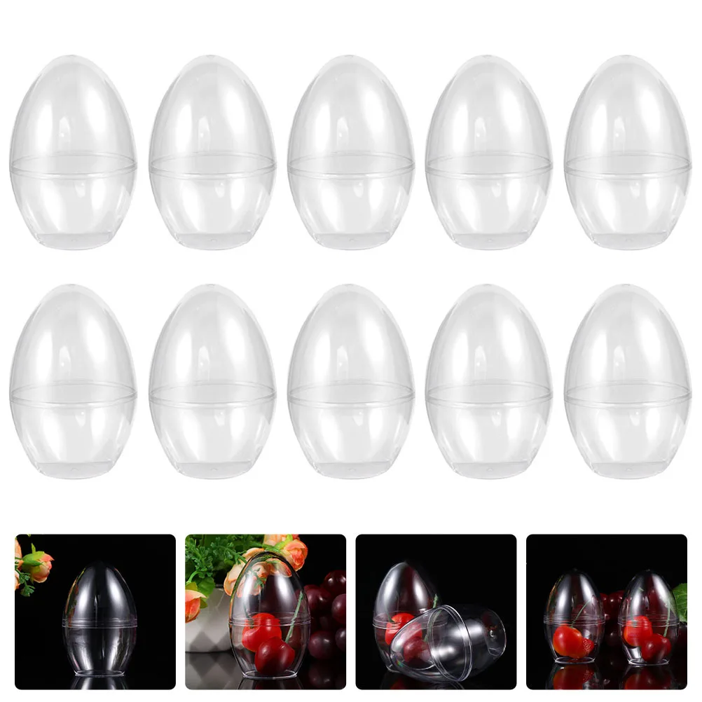 

10Pcs Candy Packaging Egg Small Exquisite Gift Box for Easter Festival Party Wedding Sweets Present Storage Case