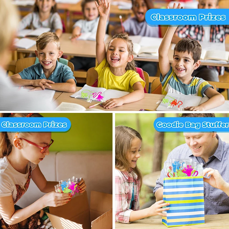 10-30 pçs diversão pegajosa mãos brinquedos sensoriais para crianças festa de aniversário favores prêmios de sala de aula presentes dos convidados goodie saco enchimento crianças presente