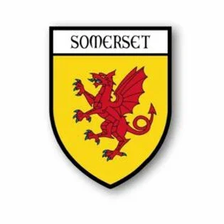 Sticker Car Motorbike Adhesive Souvenir Coat of Arms Vinyl Somerset