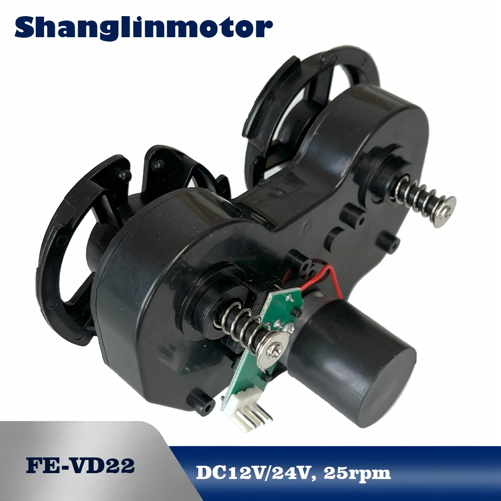 

Двухроторный спиральный мотор 12В/24В с микропереключателем для торговых автоматов, дозаторов, 25/34 об/мин, высокомоментный редукторный двигатель