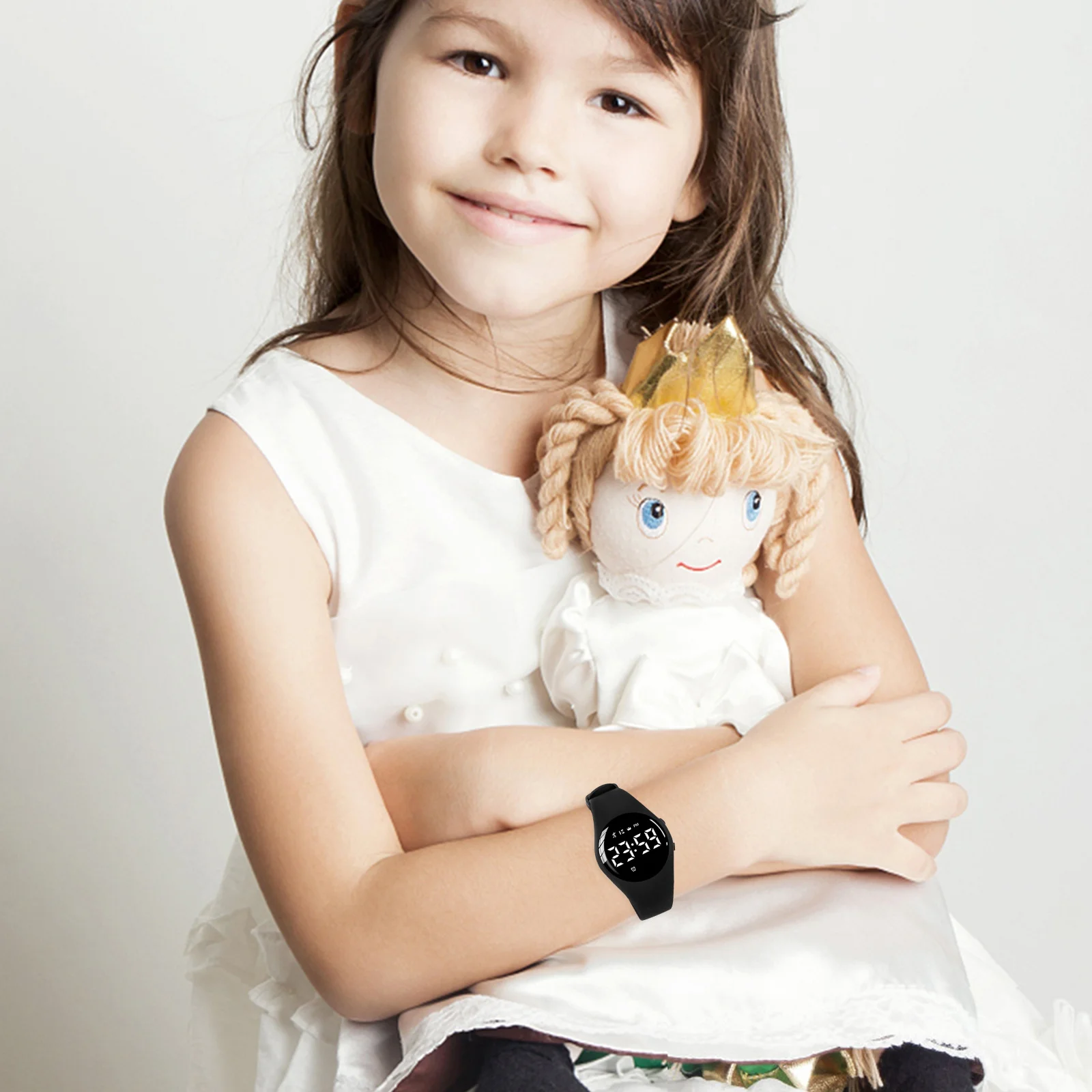 

's Watch Adjustable Wrist Digital Smart Water-proof Kidswatch Waterproof Simple