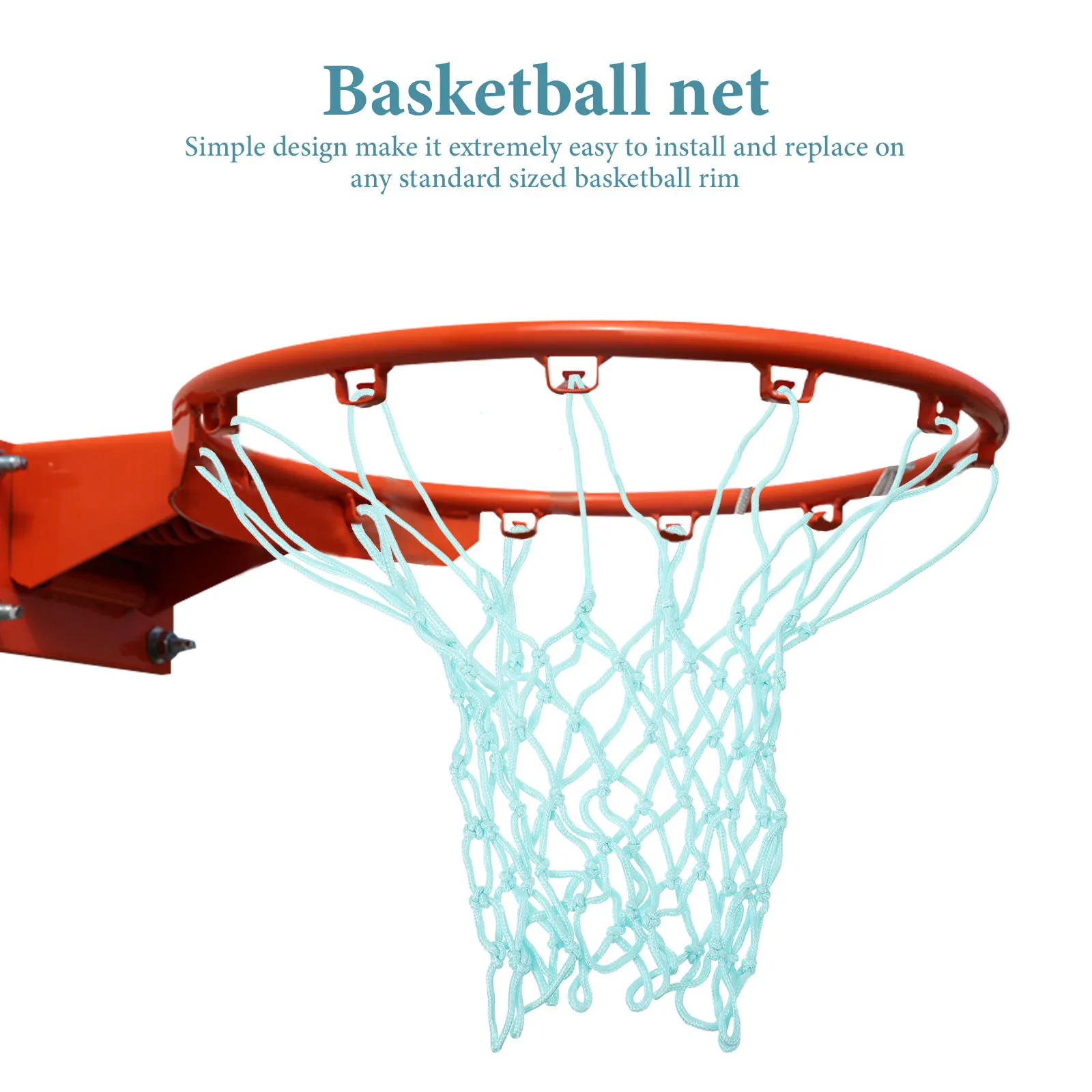 

Прочная нейлоновая баскетбольная сетка, сменная уличная светящаяся баскетбольная сетка для дома, для стандартной рамы, сетчатая сумка для баскетбольного кольца