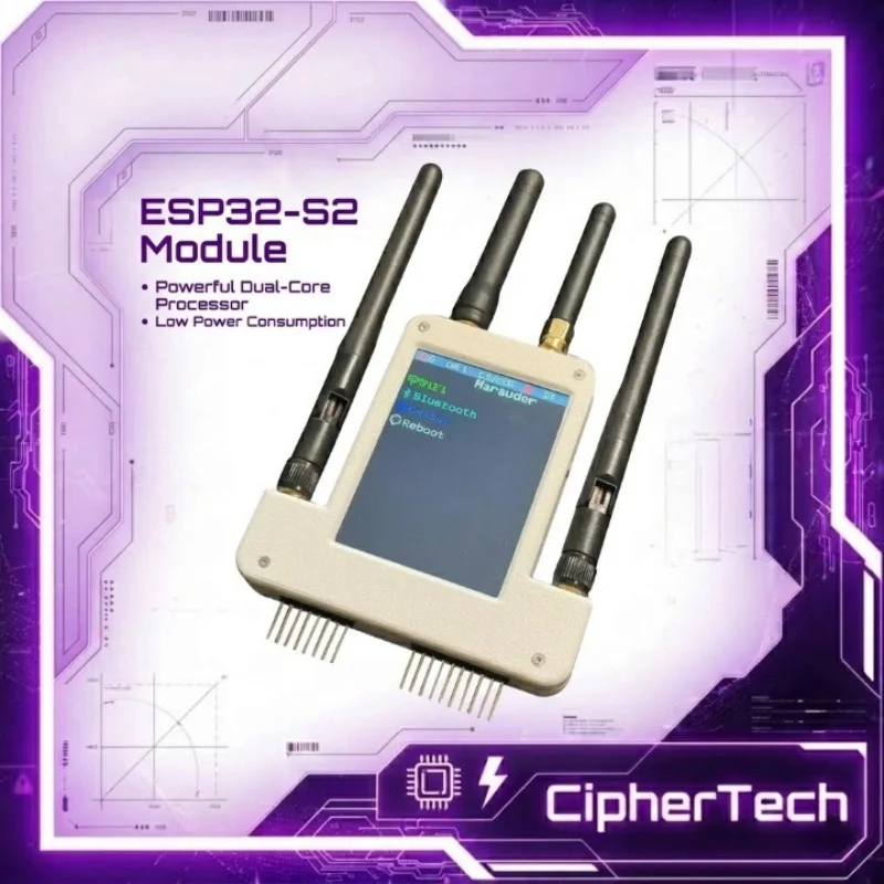 

Плата расширения ESP32 4-в-1 с модулем RF 433 МГц, GPS, 2,8-дюймовым дисплеем, встроенным аккумулятором 800 мАч, для беспроводных тестов и DIY-разработок