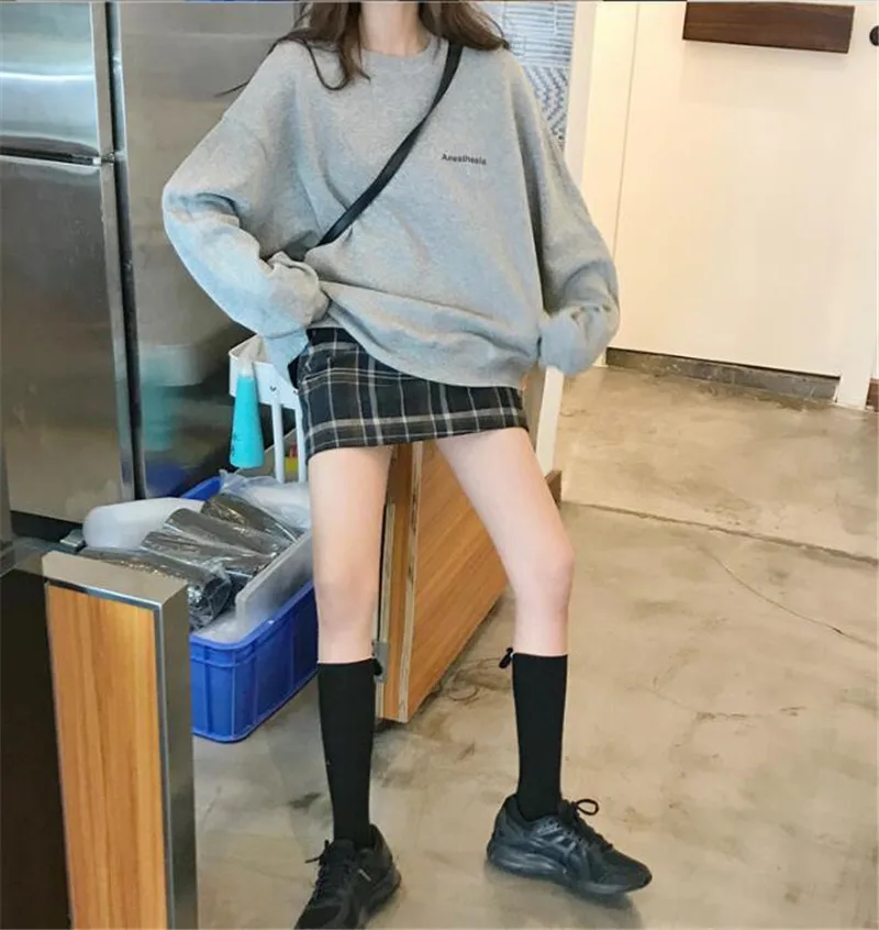 Letters Winter Korean Fashion Hoodies Women Y2K Kpop Gothic Tops Harajuku Streetwear Long Sleeve Cheap Clothes Woman Sweatshirt view 4