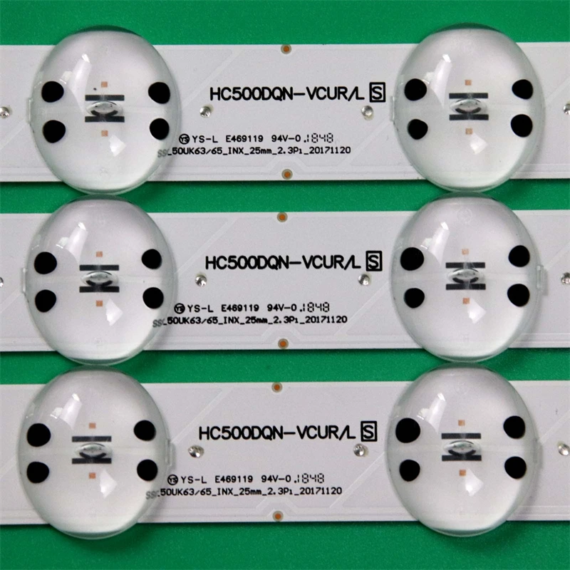 Bar Penerangan TV LED Baru untuk LG 50UK6300BUB 50UK6750PLB 50UK6410PLC 50UK675PLD Strip Lampu Latar HC500DQN-VCUR/L S Tape