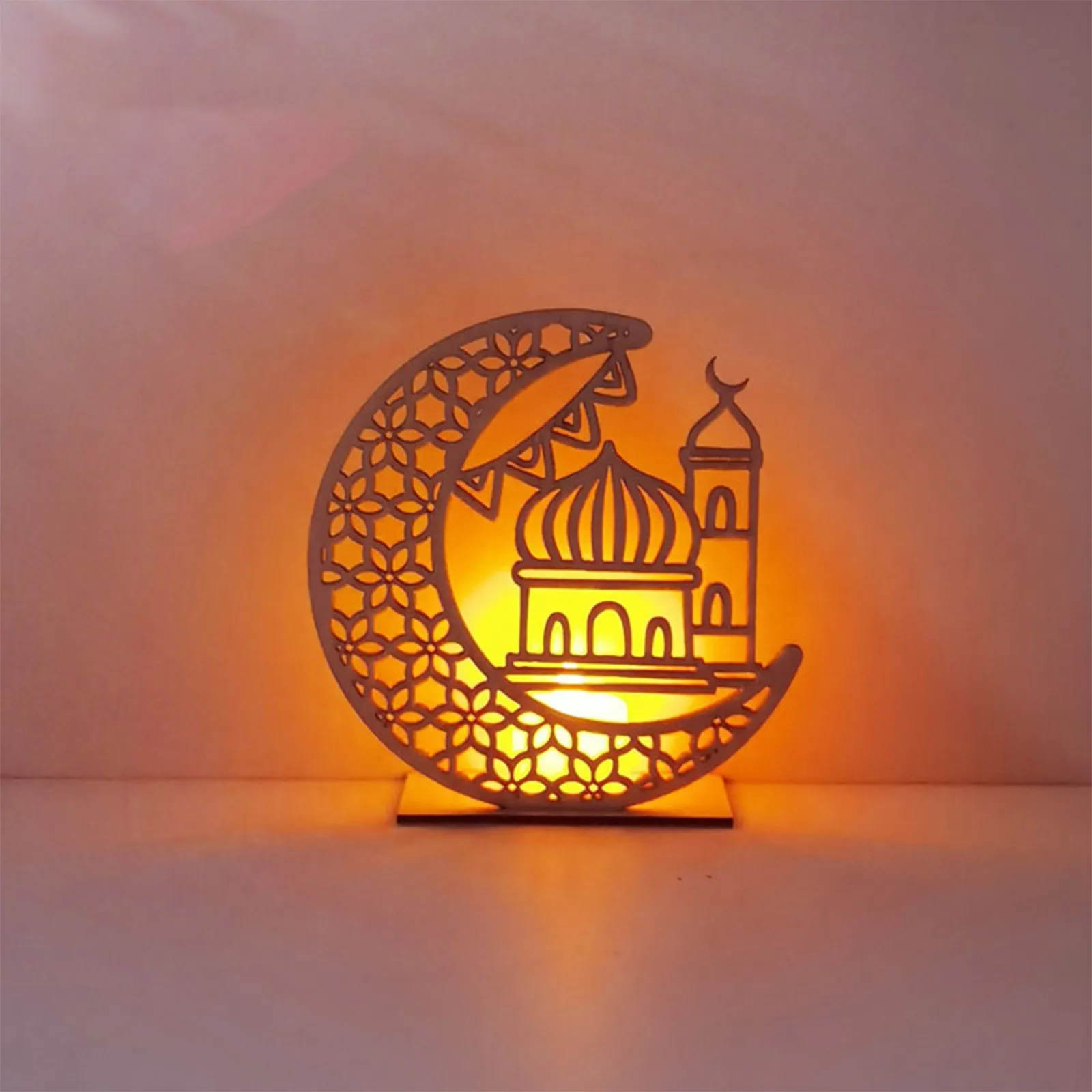 2025 Eid Mubarak Wooden Pendant Ramadan Decoration Islam Muslim Party Decor Eid Al Adha Ramadan Eid Ramadan Kareem Party Gifts