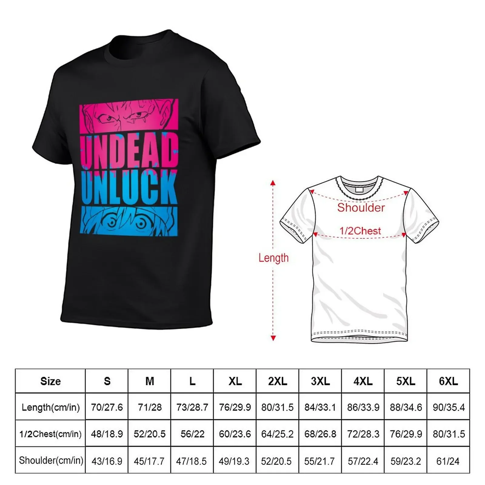 Undead Unluck Andy & Fukko Eye Panels T-Shirt summer clothes graphic t shirts man clothes plus sizes plain black t shirts men