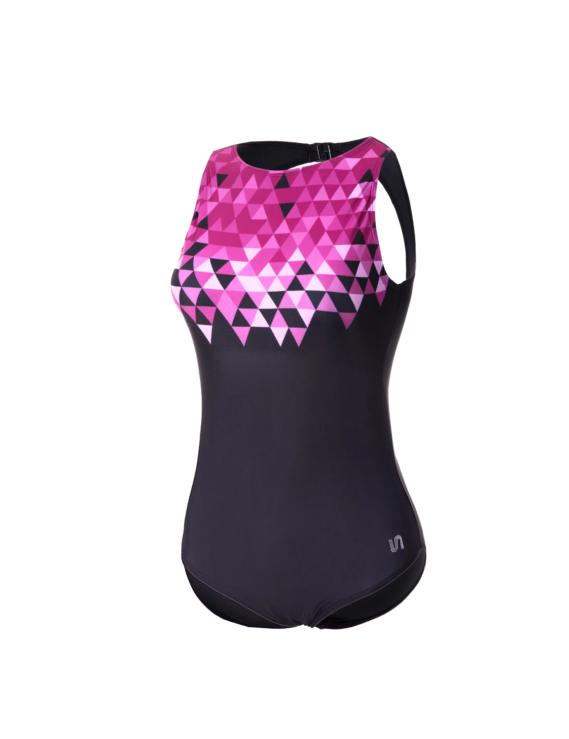 SYROKAN Printed Women Athletic One Piece Swimsuit Open Back Trainning Sport Swimwear Monokini Beachwear Bathing Suits 2023