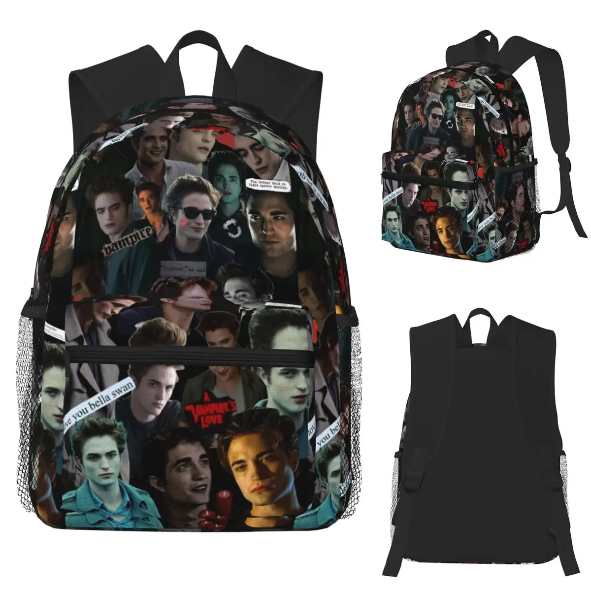 

Эдвард Каллен Сумерки Студенческий Рюкзак Школьная Сумка Туризм Путешествия Рюкзак для Мужчин Женщин Книжная Сумка Сумки На Ремне