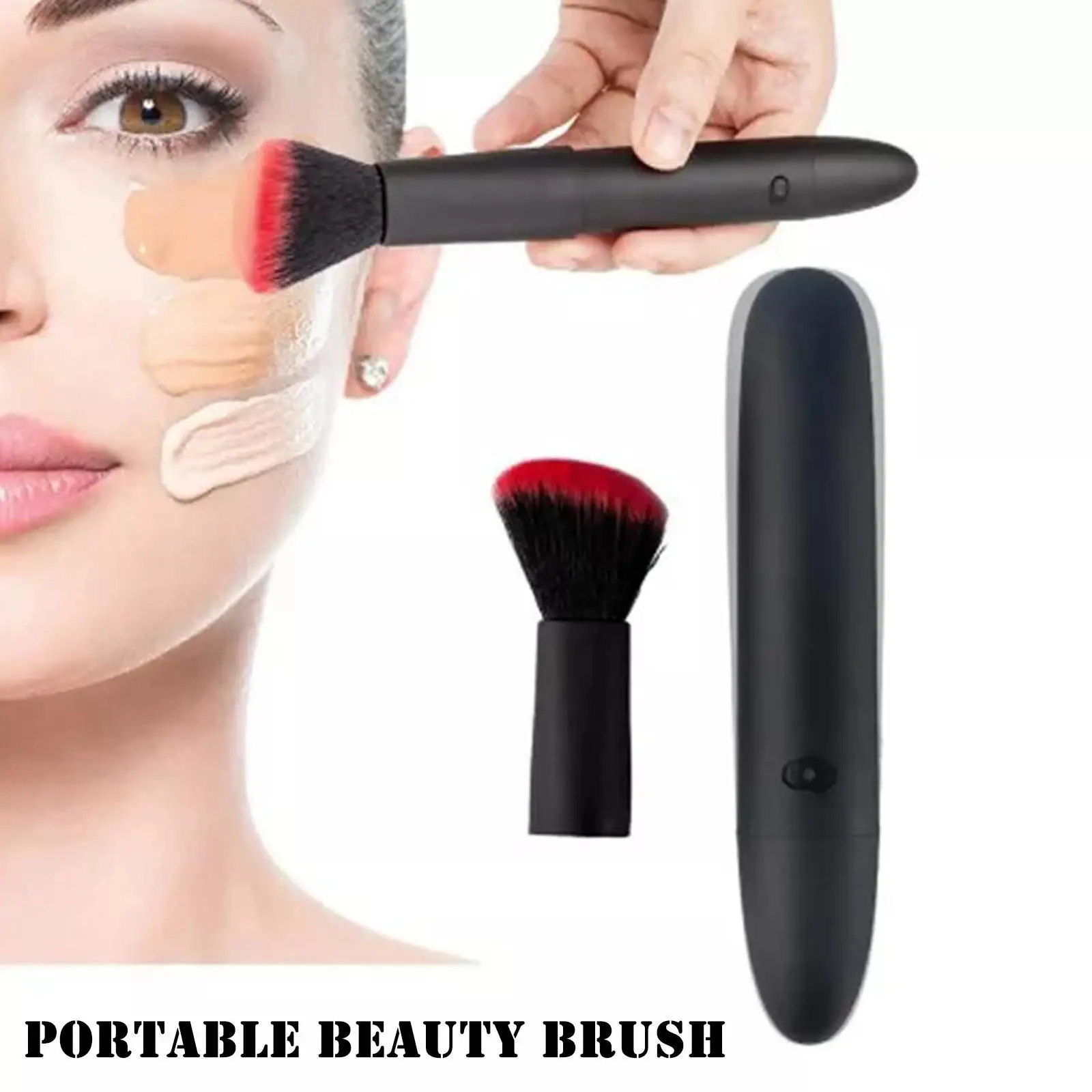 Vibration Cosmetics Makeup Blending Brush with 10 Vibration Frequencies For Quick Makeup Electric Makeup Puff Applicator