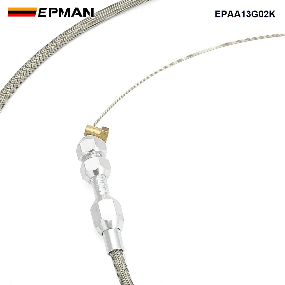 EPMAN Cavo acceleratore universale da 36 pollici Cavo gas acceleratore intrecciato in acciaio inossidabile Cavo compatibile EPAA13G02K