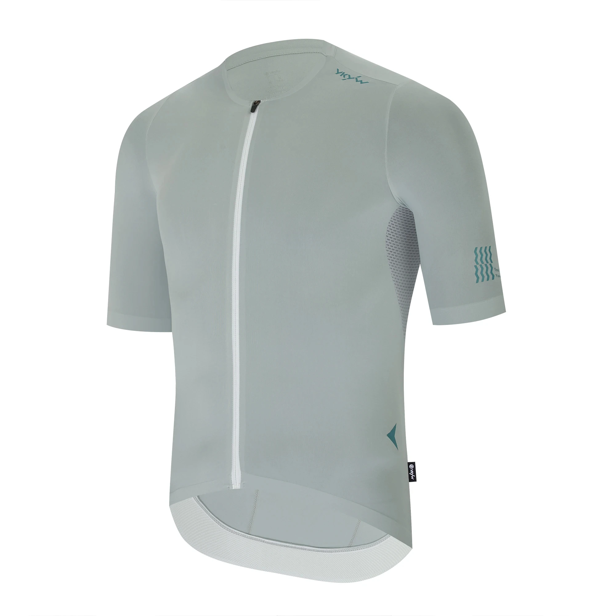 YKYWBIKE 2026 Sommer Herren Radtrikot Kragenlos Kurzarm Cool-Touch Rutschfest Schnelltrocknend Atmungsaktiv Rennrad MTB Oberteil – Detail 25