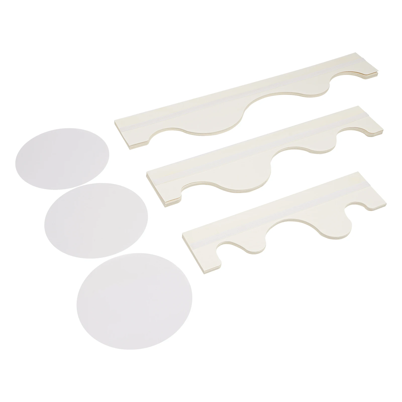 3PCS Curved Wedding Party Flower Stand Cylinder Foldable Cardboard Centerpiece Dessert Table Column Display Stand 60+80+100cm