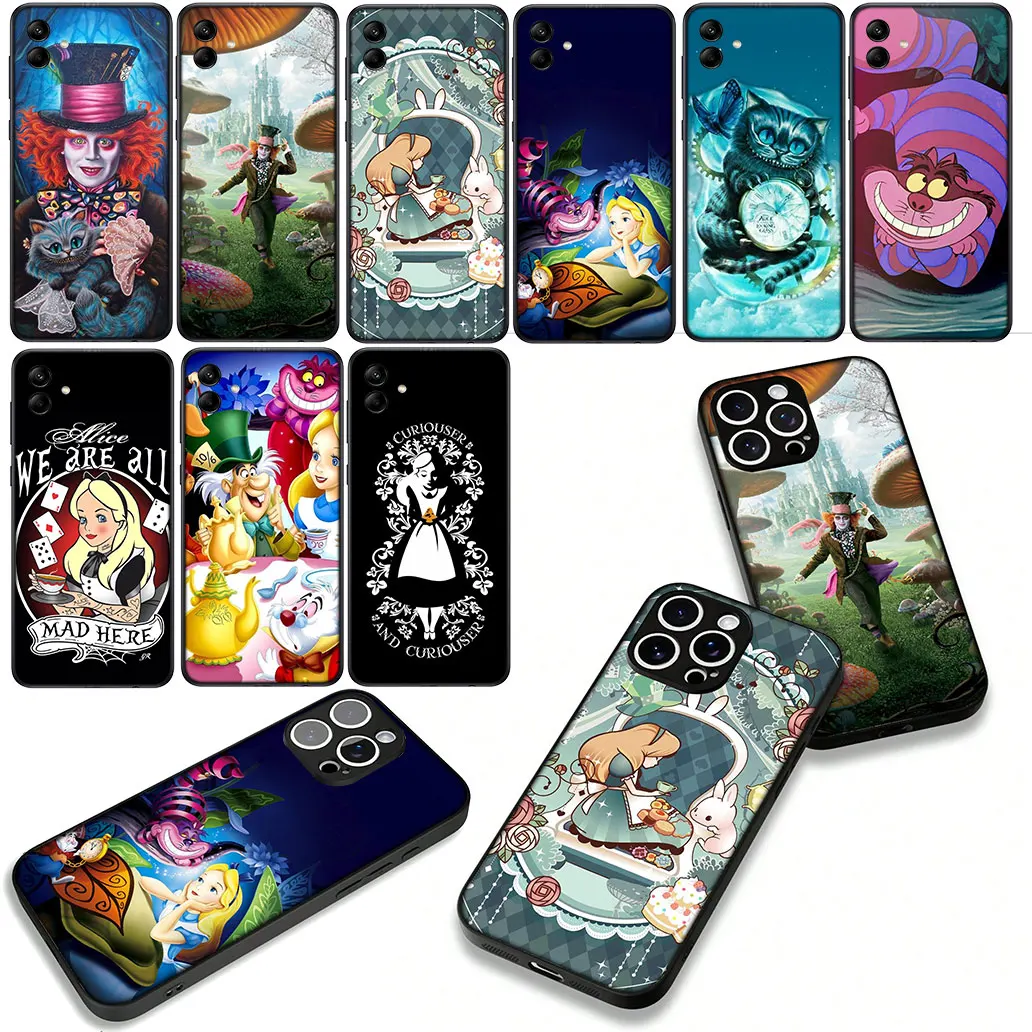 أليس في بلاد العجائب لطيف القط الغلاف ل Xiaomi Redmi ملاحظة 14 13 12 13C 14C 12C 8 برو زائد برو + 9C NFC 9A نوت 14 غطاء الهاتف #3