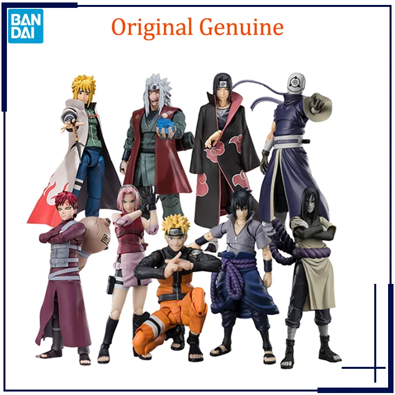 Original Genuine S.H.Figuarts Naruto Sasuke Madara Bandai Anime Model Toys Action Figure Gifts Collectible Ornaments Boys Kids