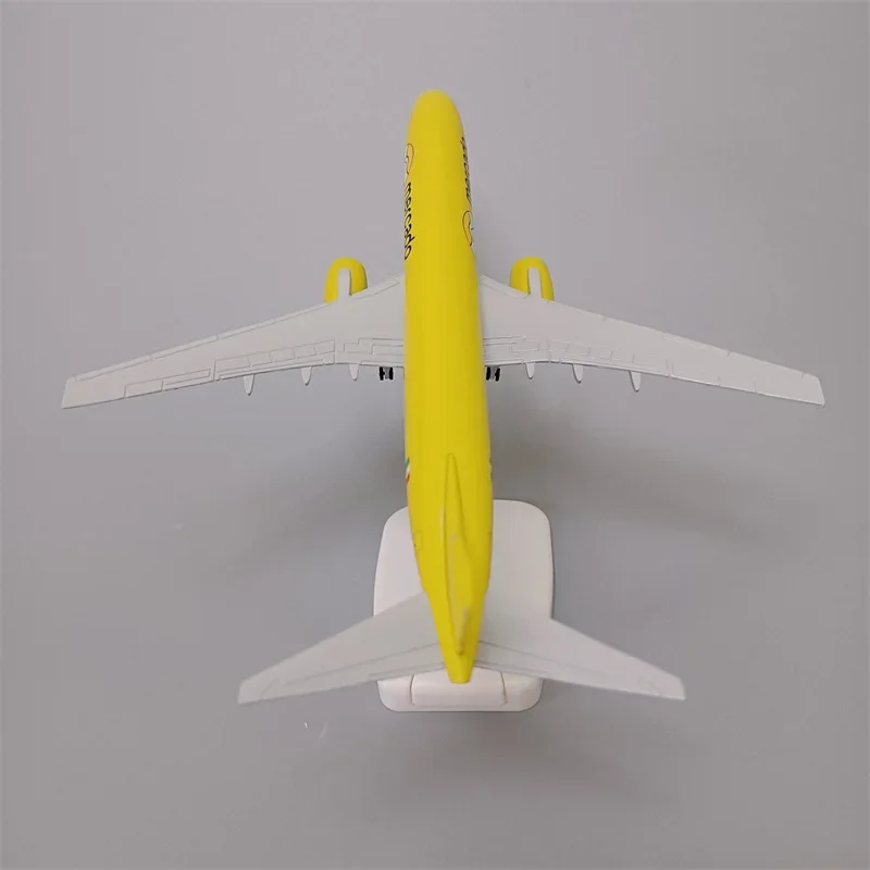 Avião de liga metálica com rodas para aeronave, modelo de avião Boeing 737 B737 mexicano, avião de 20cm