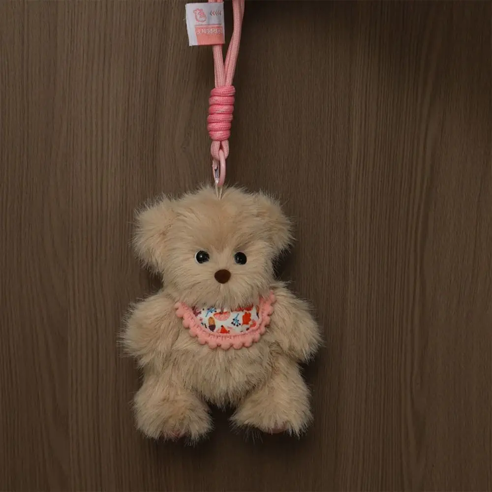 Cute Material Pack Bib Bear Pendant DIY Doll Cartoon DIY Pendant Material Pack Handmade Toys Bib Bear Doll Hanging Accessory