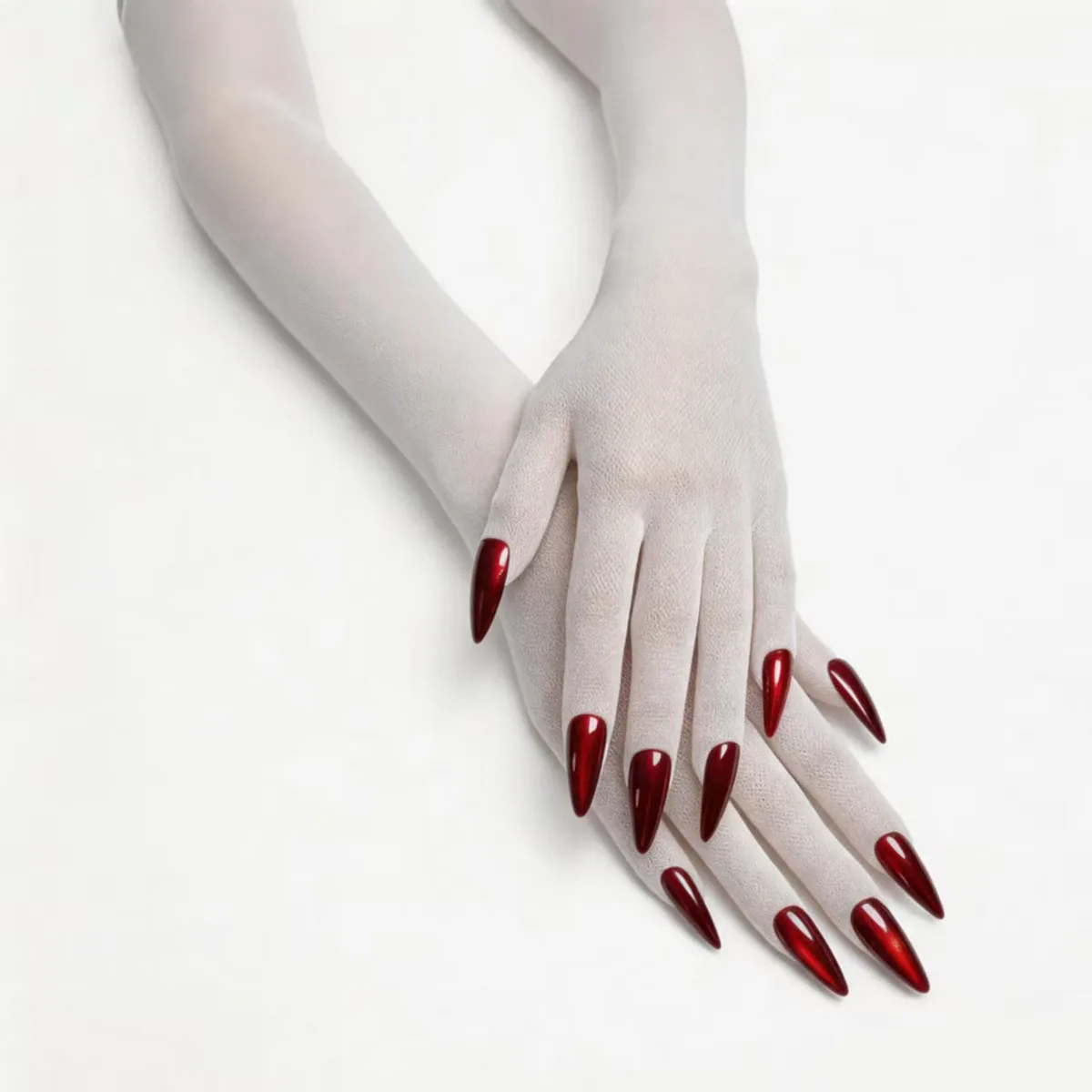 Ultradünne nahtlose Strumpfhandschuhe – 3D-Katzenaugen-Nagelabdeckungen – modische Fünf-Finger-Strumpfhandschuhe – dekorative Handschuhe – Detail 9