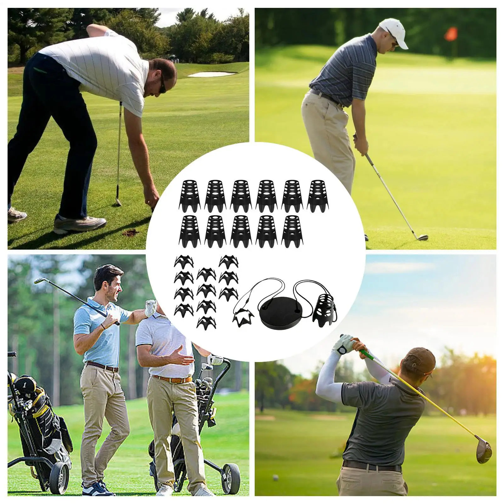 kit-de-gadgets-de-golf-tapis-de-golf-noir-reutilisable-et-stable-avec-support-de-tees-pour-l'entrainement-a-domicile-en-interieur-en-exterieur-sur-le-terrain-ou-dans-la-cour
