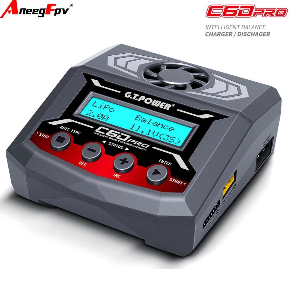  GT.POWER IMAX C6D pro Balance Charger Discharger 300W 12A  RC for Drone Car Boat LiPo/LiFe/LiIon/LiHV/NiMH/NiCd Battery