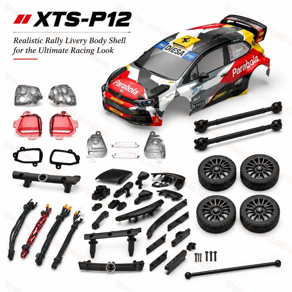 XTS-P12 Original Accessories drive shaft Car shell light set Tire hub Tire hub Turn to CVD pull-up bar Simulation component Rc