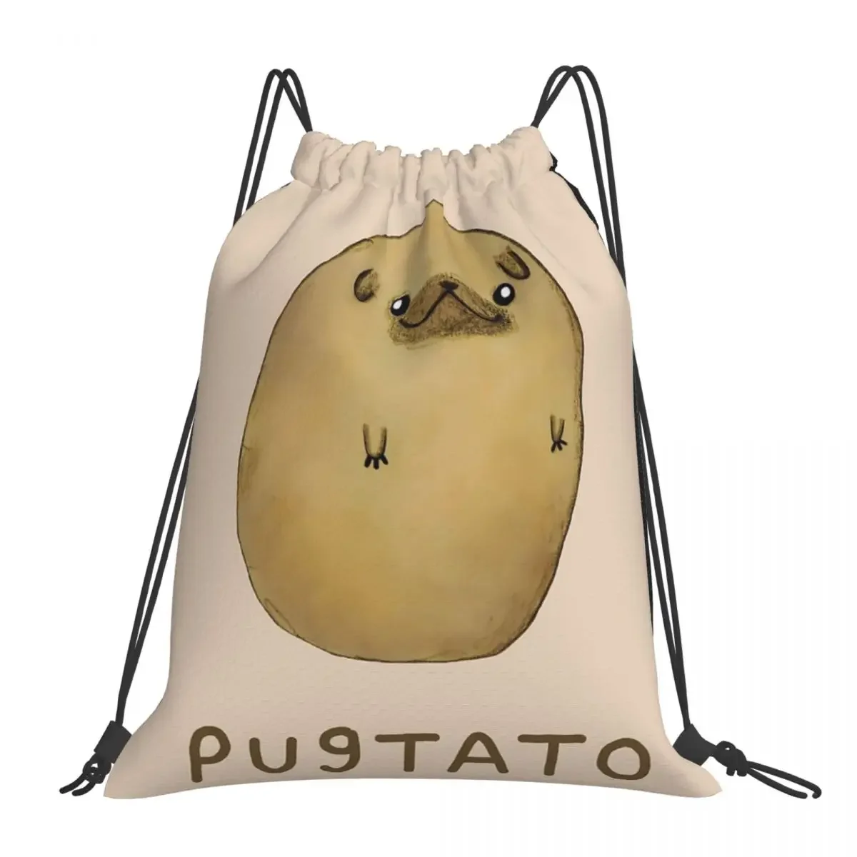 Pugtato ransel Fashion portabel tas tali serut bundel saku tas olahraga tas buku untuk siswa perjalanan