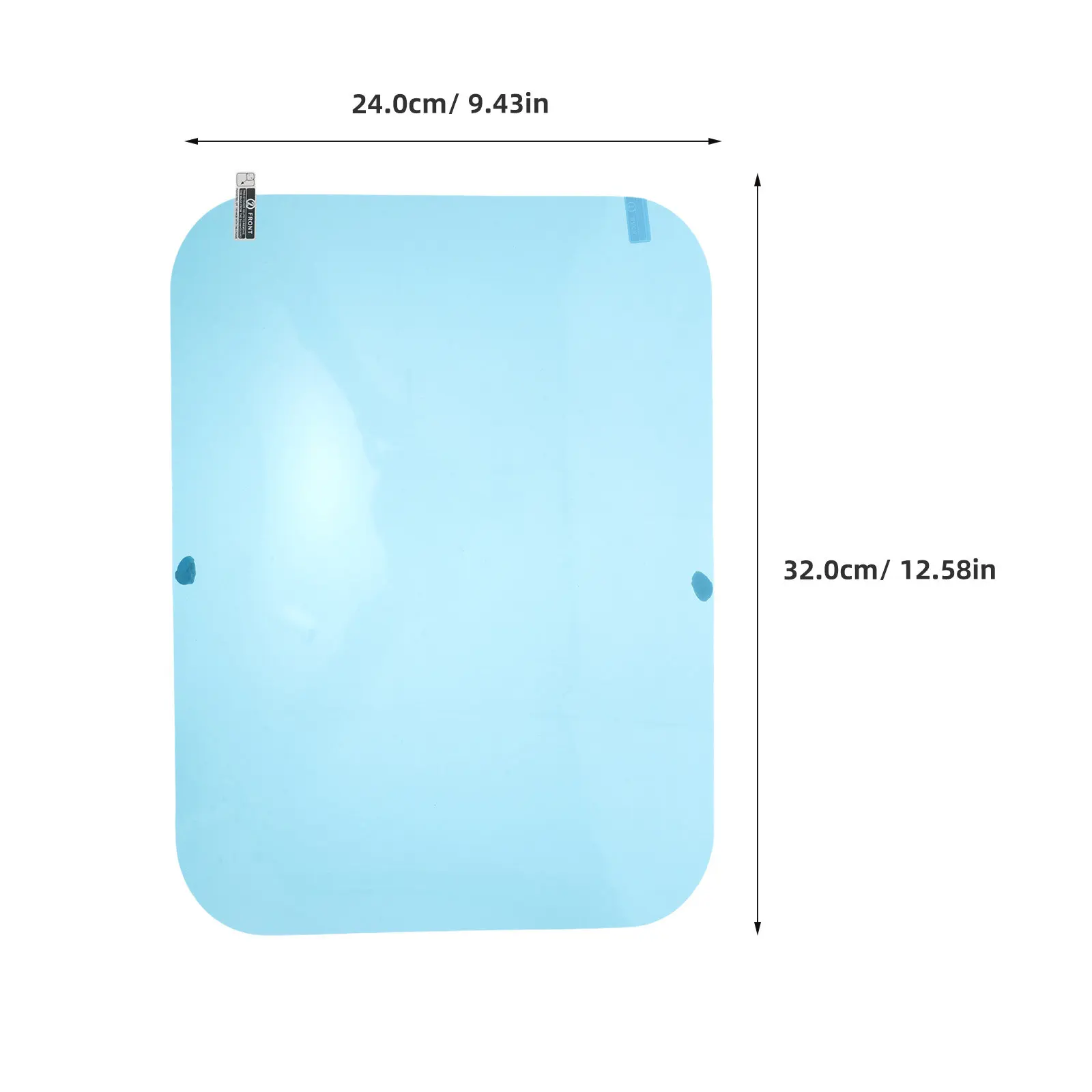 Bathroom Anti-Fog Mirror Film 12.6x9.5 Waterproof Fogless Protective Sticker Shower Vanity Defogger Crystal Clear Film view 6