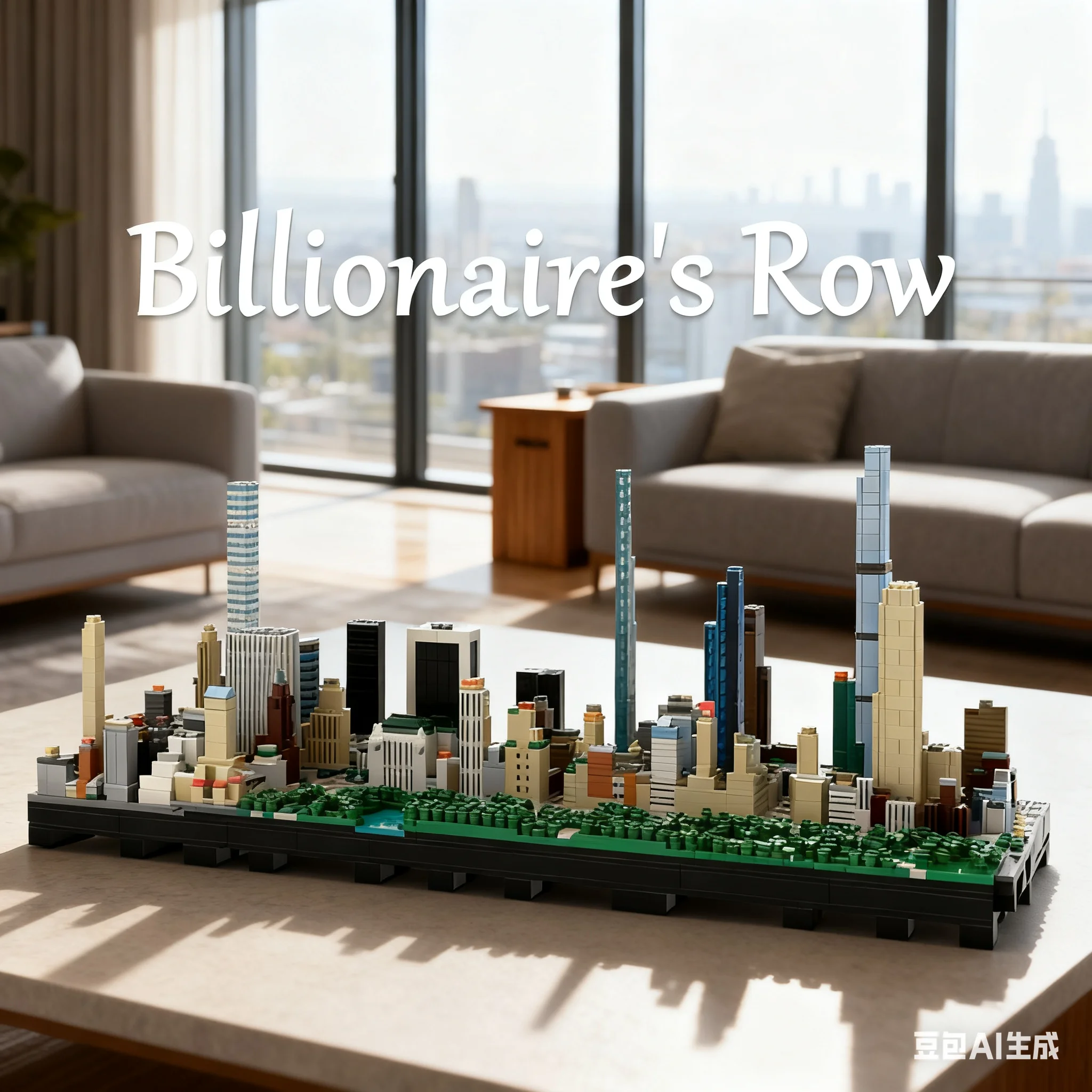 Art Craft Nyc - 4313 stukjes MOC Central Park Billionaire's