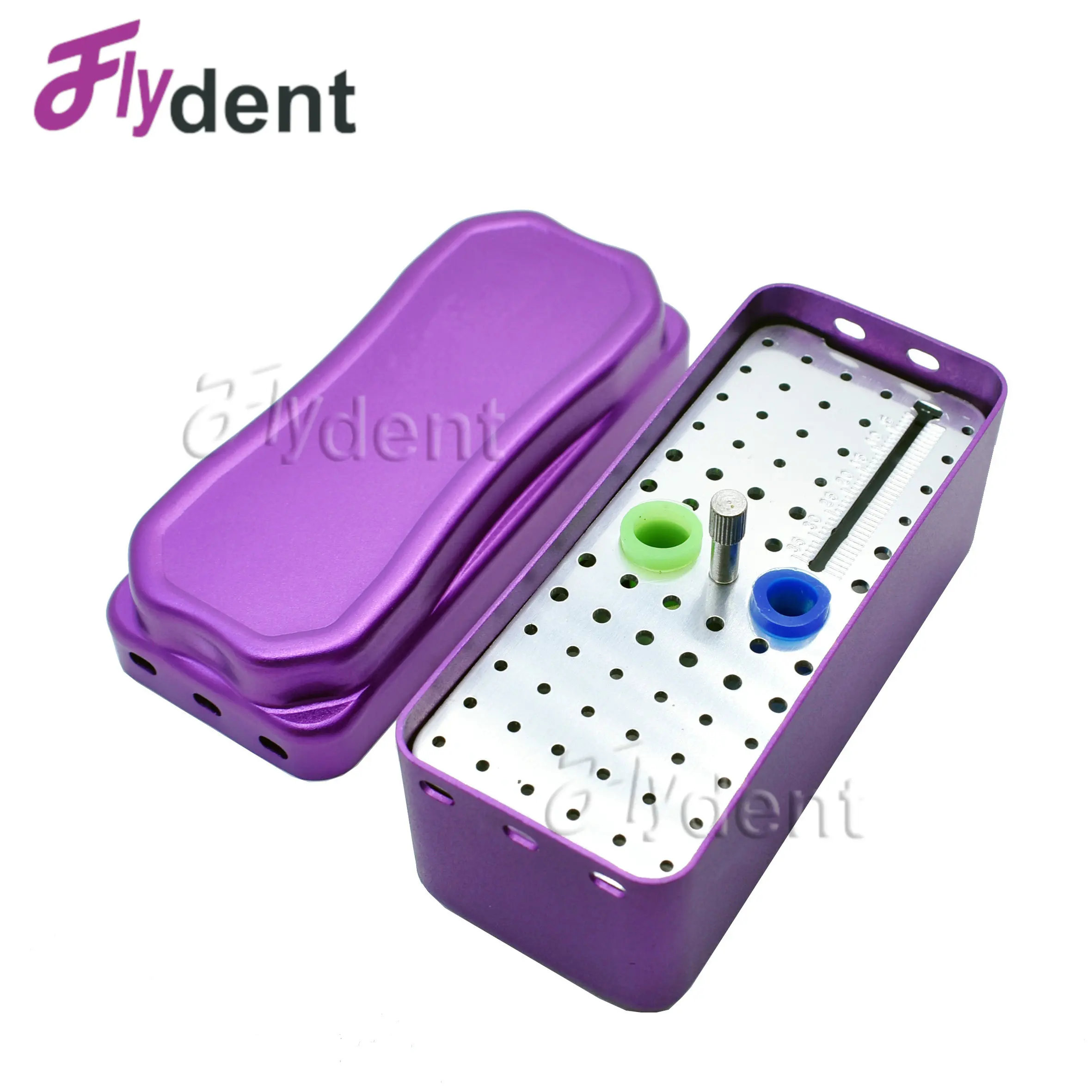 

Dental Instrument 72holes Diamond Burs Holder FG Bur High Speed Bur Holder Box Case Dentist Material Metal Tool 15holes