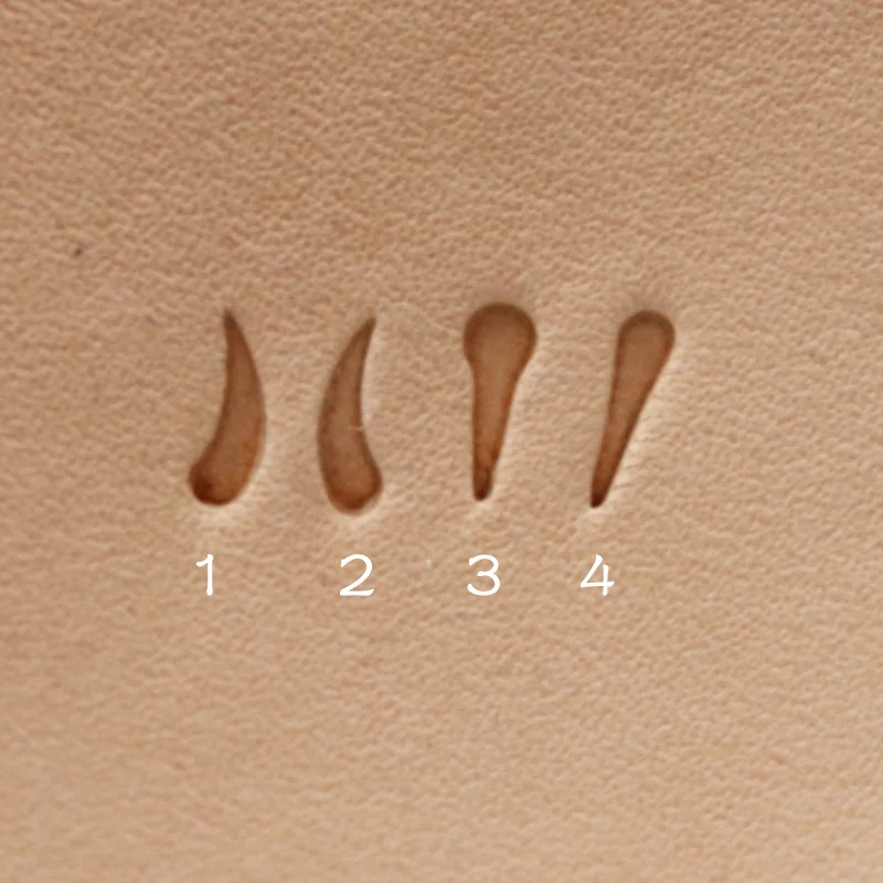 Stempel do wykrawania skóry, 4 sztuki/zestaw, wzór krawędzi, ze stali nierdzewnej 304, wykrawanie, rzemiosło, narzędzia do drukowania